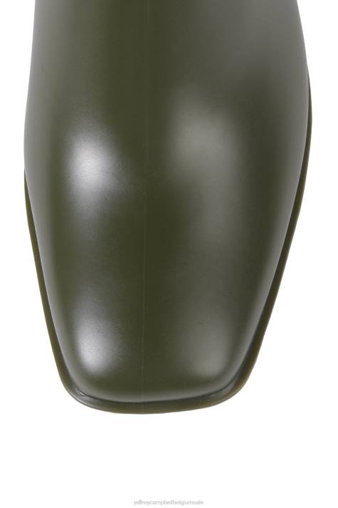 vrouwen Jeffrey Campbell regenachtige dag kaki combinatie V2LZ894 enkel laarzen