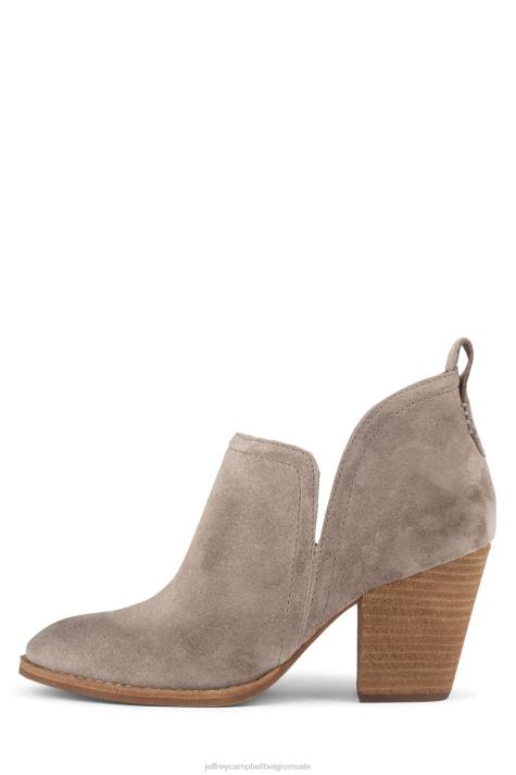 vrouwen Jeffrey Campbell roze taupe suède V2LZ337 enkel laarzen