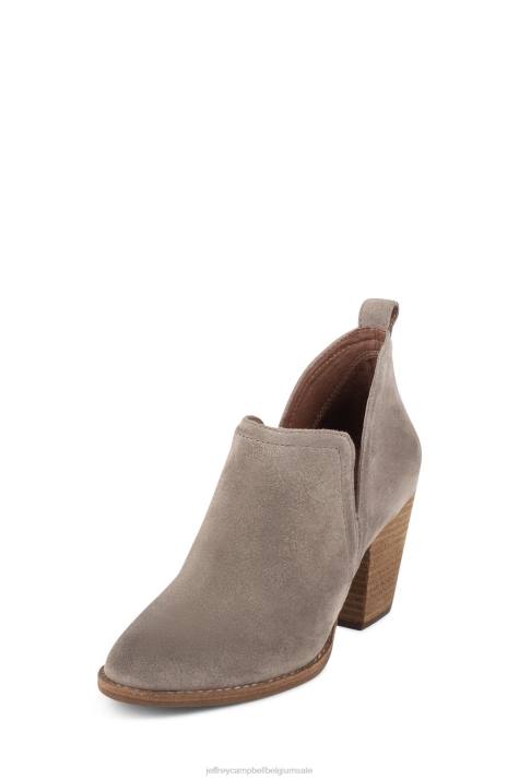 vrouwen Jeffrey Campbell roze taupe suède V2LZ337 enkel laarzen