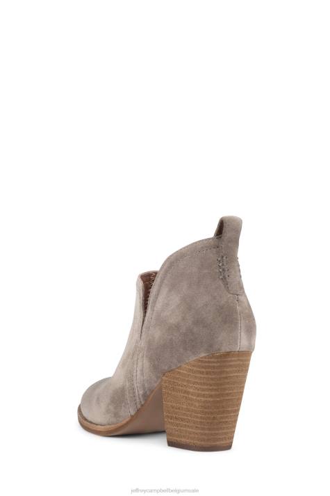 vrouwen Jeffrey Campbell roze taupe suède V2LZ337 enkel laarzen