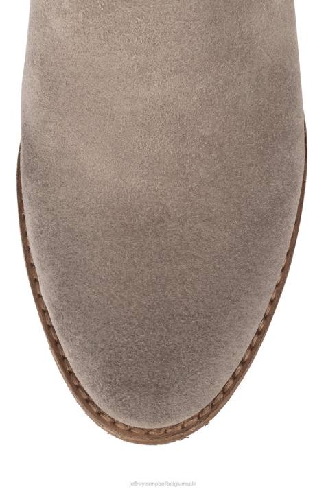 vrouwen Jeffrey Campbell roze taupe suède V2LZ337 enkel laarzen