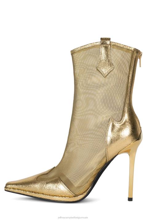vrouwen Jeffrey Campbell rumoerig worden goud metallic multi V2LZ632 enkel laarzen