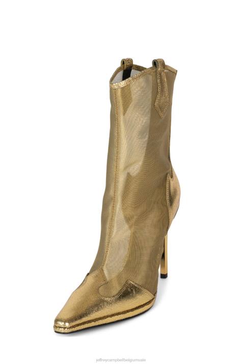 vrouwen Jeffrey Campbell rumoerig worden goud metallic multi V2LZ632 enkel laarzen