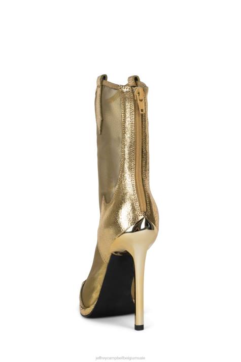 vrouwen Jeffrey Campbell rumoerig worden goud metallic multi V2LZ632 enkel laarzen