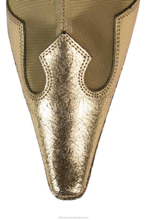 vrouwen Jeffrey Campbell rumoerig worden goud metallic multi V2LZ632 enkel laarzen