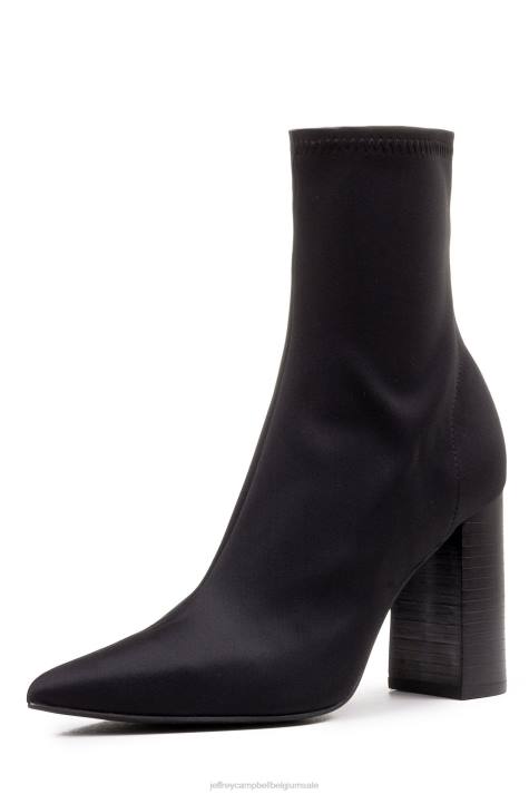 vrouwen Jeffrey Campbell sirene zwart neopreen V2LZ295 enkel laarzen