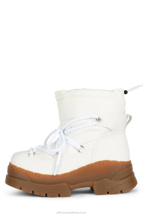 vrouwen Jeffrey Campbell slizzard wit V2LZ628 enkel laarzen