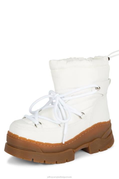 vrouwen Jeffrey Campbell slizzard wit V2LZ628 enkel laarzen