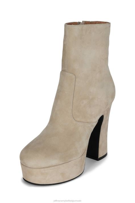 vrouwen Jeffrey Campbell snotaap-z beige suède V2LZ565 enkel laarzen