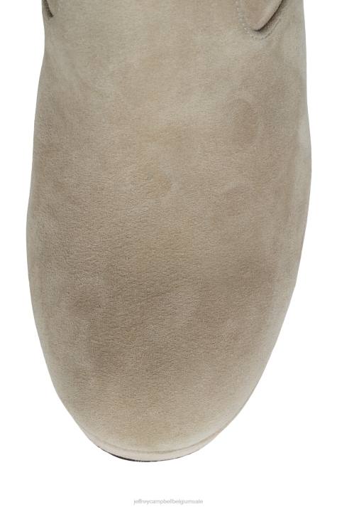 vrouwen Jeffrey Campbell snotaap-z beige suède V2LZ565 enkel laarzen
