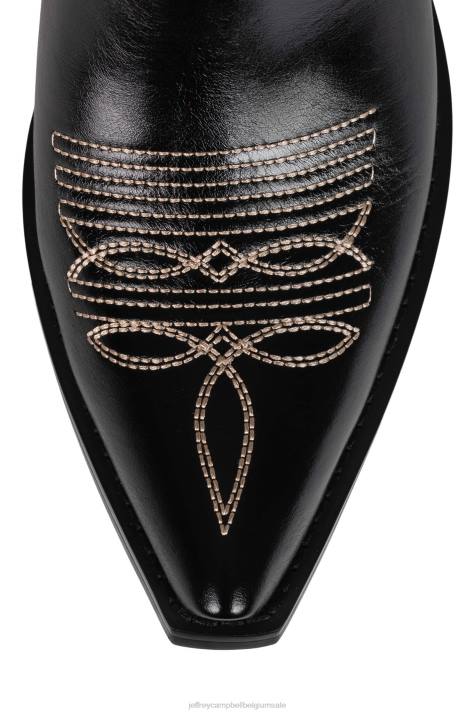 vrouwen Jeffrey Campbell spin-lo zwart V2LZ309 enkel laarzen