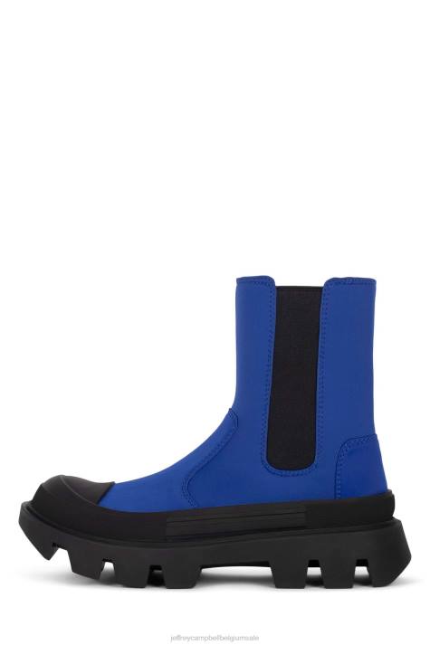 vrouwen Jeffrey Campbell stoere vent blauw V2LZ460 enkel laarzen