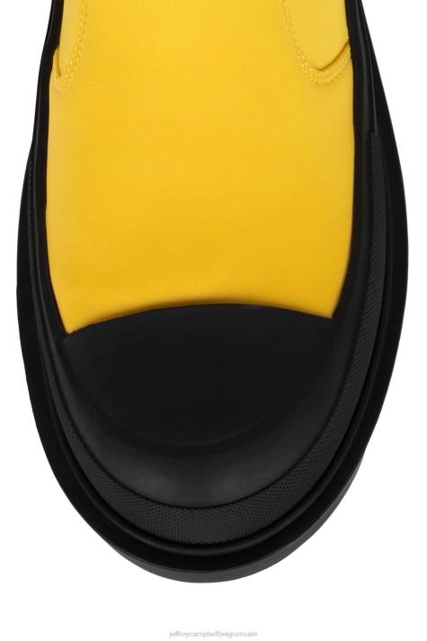 vrouwen Jeffrey Campbell stoere vent geel V2LZ461 enkel laarzen