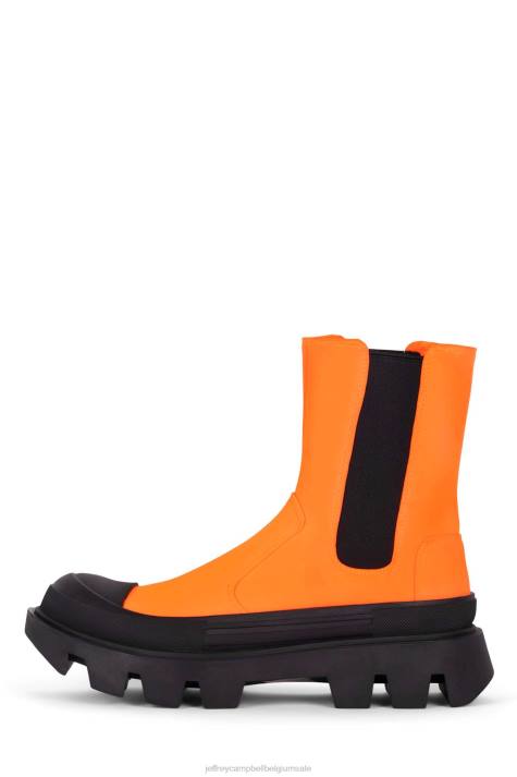 vrouwen Jeffrey Campbell stoere vent oranje V2LZ462 enkel laarzen