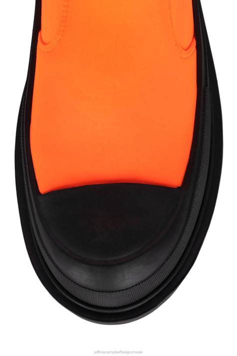 vrouwen Jeffrey Campbell stoere vent oranje V2LZ462 enkel laarzen