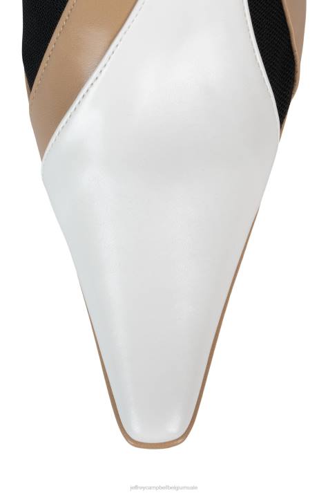 vrouwen Jeffrey Campbell strepen naturel lakgroen multi V2LZ301 enkel laarzen