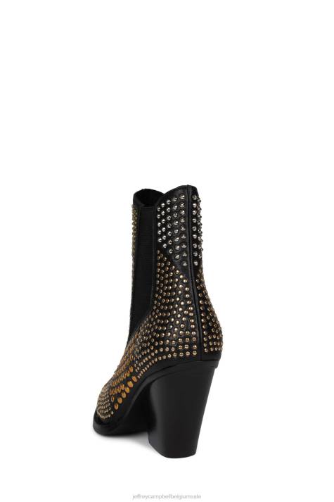 vrouwen Jeffrey Campbell studd-lo zwart multi V2LZ574 enkel laarzen