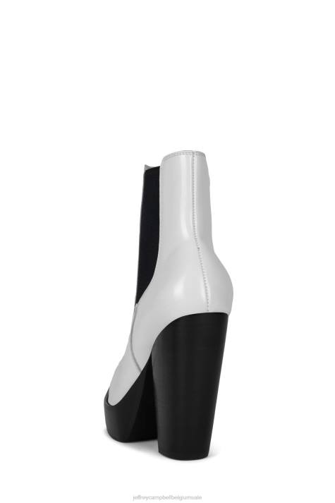 vrouwen Jeffrey Campbell subcultuur witte doos zwart V2LZ642 enkel laarzen