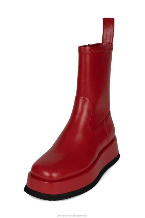 vrouwen Jeffrey Campbell synth rood V2LZ522 enkel laarzen