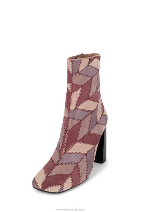 vrouwen Jeffrey Campbell tegen-pw roze suède multi V2LZ443 enkel laarzen