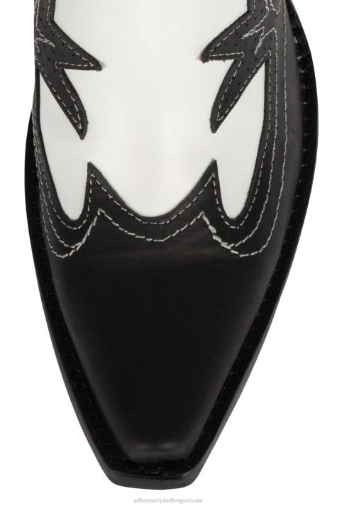 vrouwen Jeffrey Campbell texarkana zwart blauwe combi V2LZ607 enkel laarzen