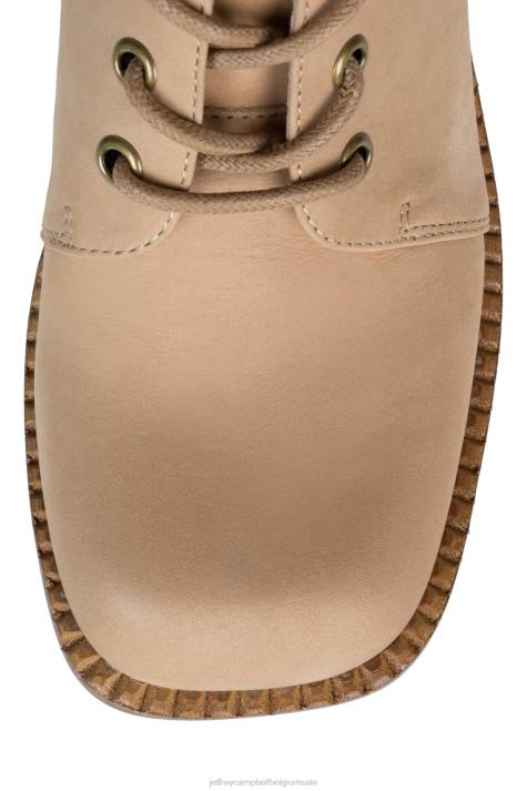 vrouwen Jeffrey Campbell theband-lu natuurlijke tan Poolse stapel V2LZ637 enkel laarzen