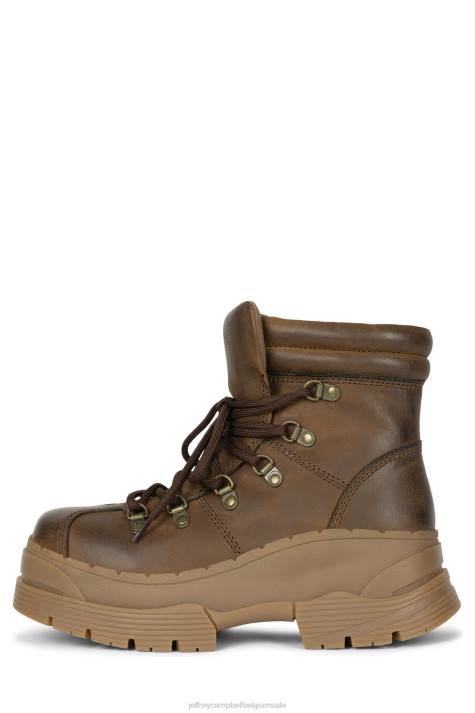 vrouwen Jeffrey Campbell trailin bruin V2LZ439 enkel laarzen
