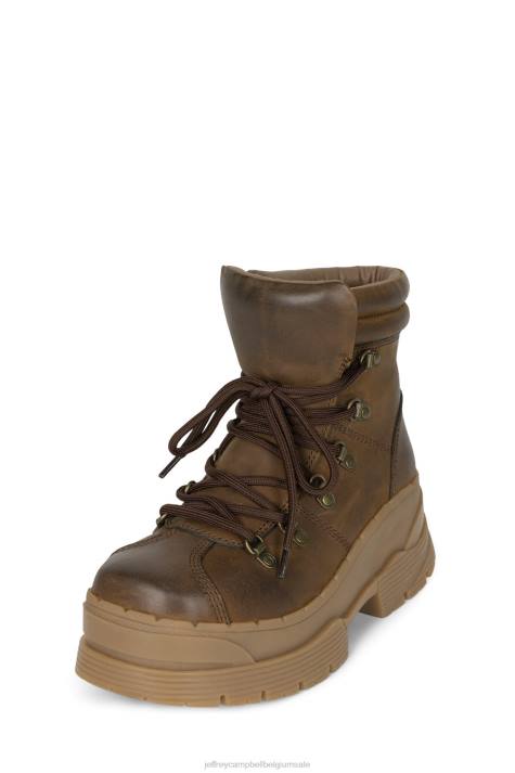 vrouwen Jeffrey Campbell trailin bruin V2LZ439 enkel laarzen