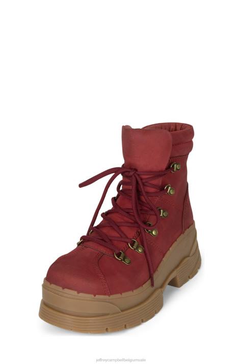 vrouwen Jeffrey Campbell trailin rood V2LZ438 enkel laarzen
