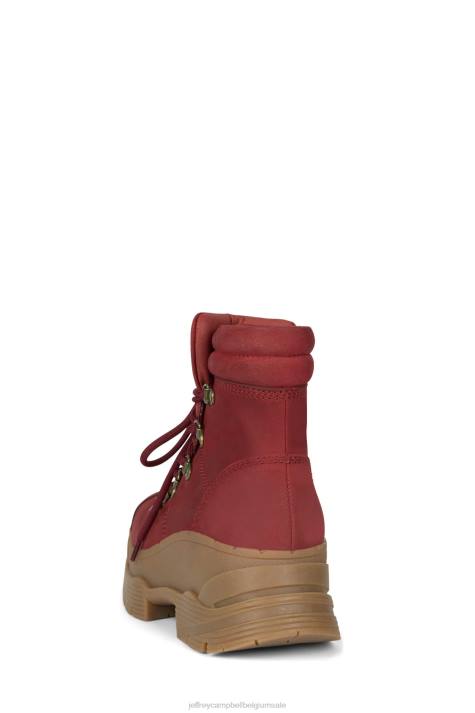 vrouwen Jeffrey Campbell trailin rood V2LZ438 enkel laarzen
