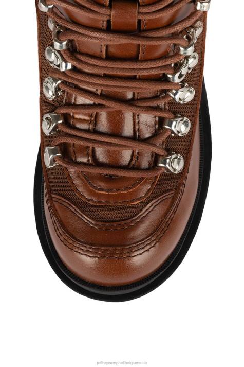 vrouwen Jeffrey Campbell verkeersagressie bruin V2LZ451 enkel laarzen