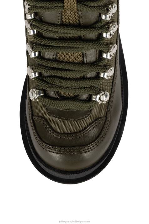 vrouwen Jeffrey Campbell verkeersagressie khaki V2LZ452 enkel laarzen