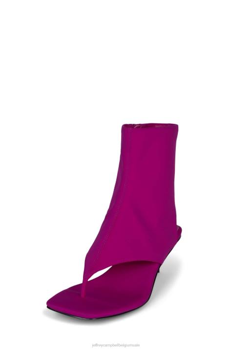 vrouwen Jeffrey Campbell verzekerd fuchsia neopreen V2LZ344 enkel laarzen