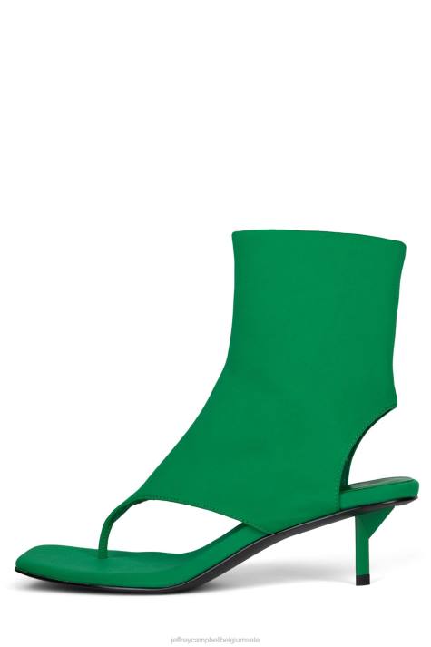 vrouwen Jeffrey Campbell verzekerd groen neopreen V2LZ346 enkel laarzen