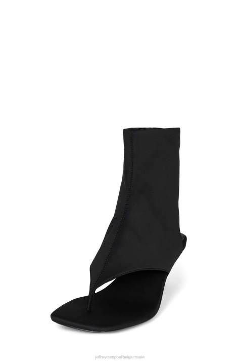 vrouwen Jeffrey Campbell verzekerd zwart neopreen V2LZ345 enkel laarzen