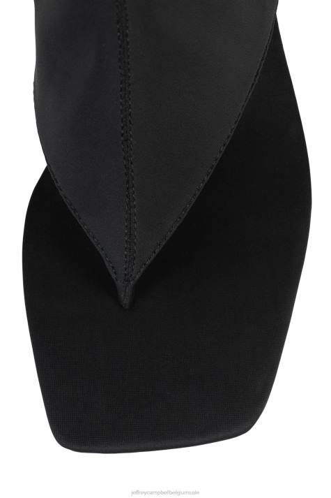 vrouwen Jeffrey Campbell verzekerd zwart neopreen V2LZ345 enkel laarzen