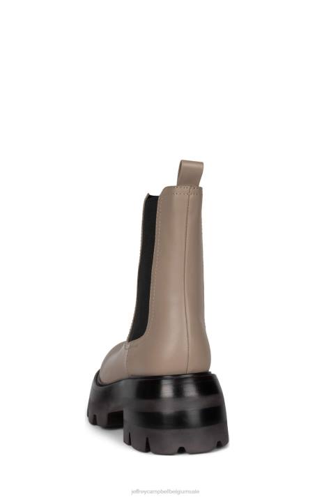 vrouwen Jeffrey Campbell voorstad taupe V2LZ496 enkel laarzen
