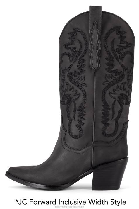 vrouwen Jeffrey Campbell vriendschap zwart gewassen V2LZ356 enkel laarzen