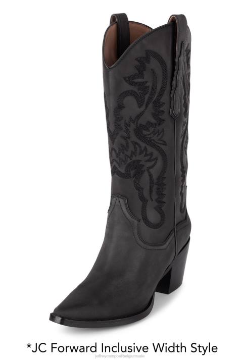 vrouwen Jeffrey Campbell vriendschap zwart gewassen V2LZ356 enkel laarzen