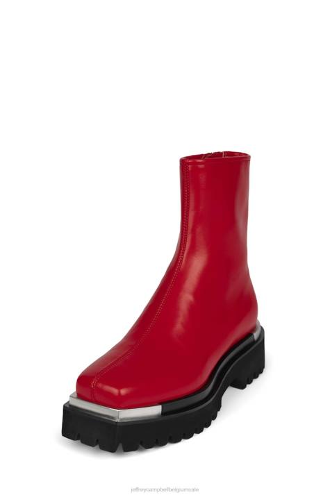 vrouwen Jeffrey Campbell vroom rood V2LZ585 enkel laarzen