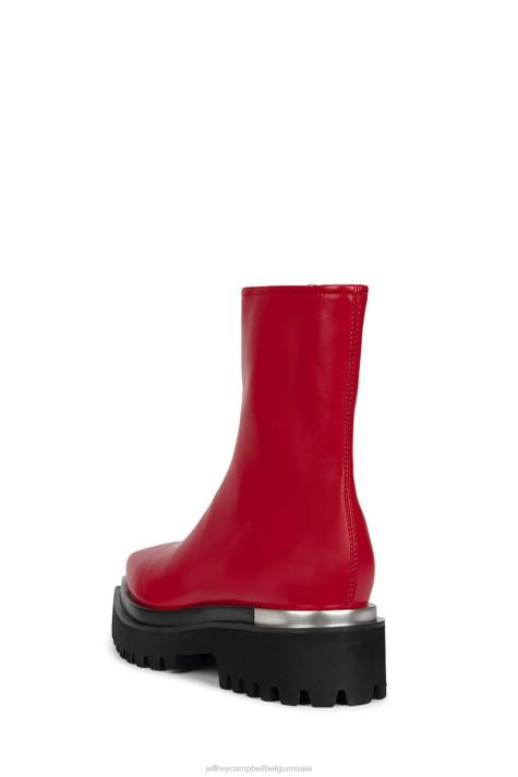 vrouwen Jeffrey Campbell vroom rood V2LZ585 enkel laarzen