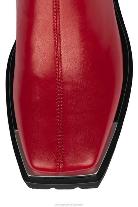 vrouwen Jeffrey Campbell vroom rood V2LZ585 enkel laarzen