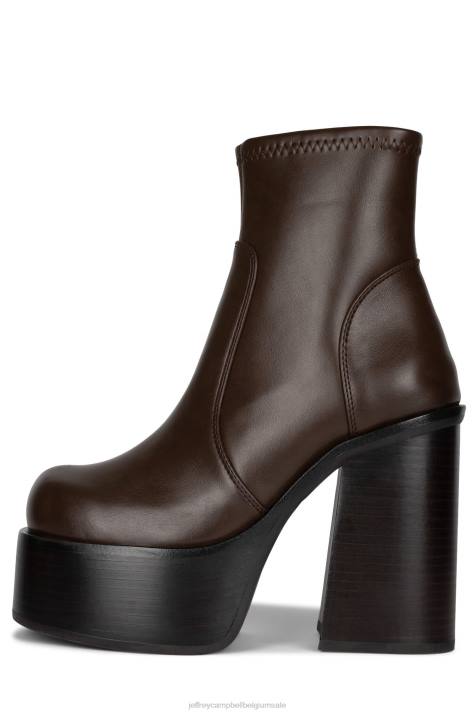 vrouwen Jeffrey Campbell vuil donker bruin V2LZ317 enkel laarzen
