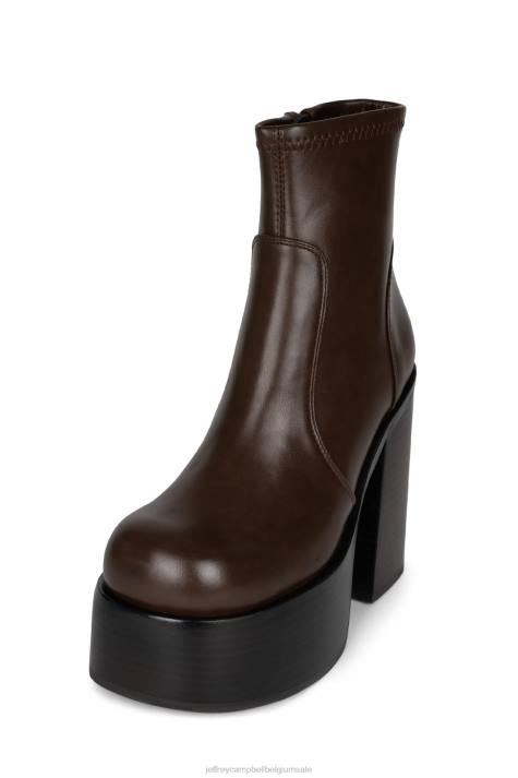 vrouwen Jeffrey Campbell vuil donker bruin V2LZ317 enkel laarzen