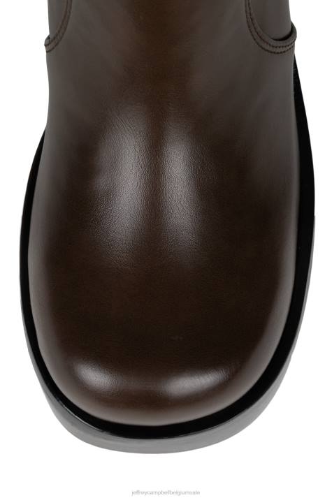vrouwen Jeffrey Campbell vuil donker bruin V2LZ317 enkel laarzen