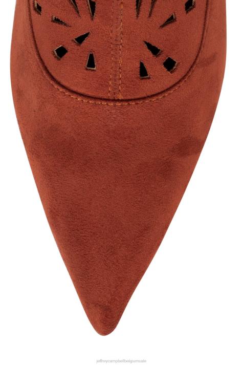 vrouwen Jeffrey Campbell adonia roest suède V2LZ818 laarzen van knie tot dij