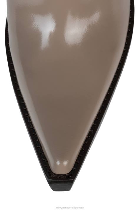 vrouwen Jeffrey Campbell bad2dabone taupe doos V2LZ855 laarzen van knie tot dij
