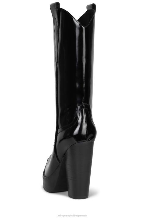 vrouwen Jeffrey Campbell bad2dabone zwarte doos V2LZ856 laarzen van knie tot dij