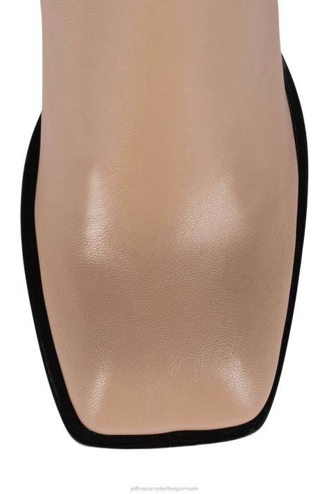 vrouwen Jeffrey Campbell dauphin beige V2LZ808 laarzen van knie tot dij