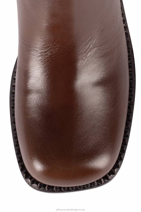 vrouwen Jeffrey Campbell de band bruin V2LZ876 laarzen van knie tot dij